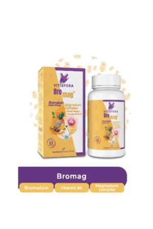 Bromag Bromelain-Magnesium-Komplex-Vitamin B6 60 Tabletten - Vitisfera