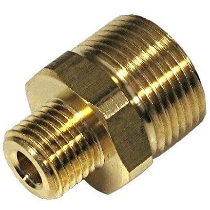 Bronzeadapter R+M von M22 auf 1/4