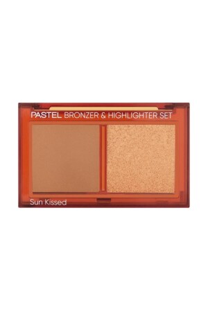 Bronzer&highlighter Set Sun Kissed - Bronzer and Highlighter 02 Tan Bronze & Heat Glow - Pastel