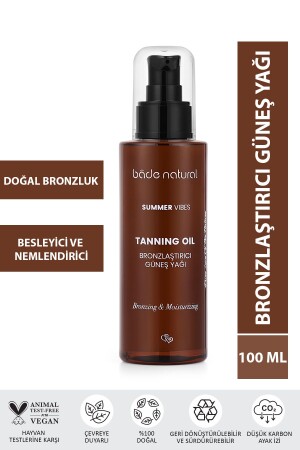 Bronzing Sun Oil 100% Natural 100 ml 8681529830136 - Bade Natural