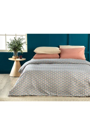 Brook Easy Iron Single Duvet Cover 160x220 Cm Blue – Cinnamon 10036851 - English Home