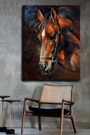 Brown Horse Head Legend Kanvas Tablo 100x140 BRWNHRSKNVSTBL012 - ColorVision