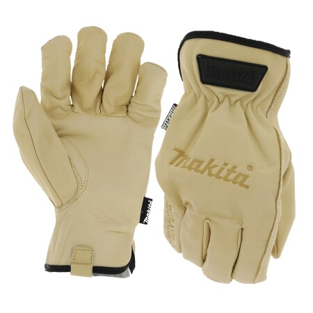 Brown leather gloves MAKITA - Makita Accessories