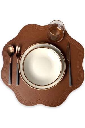 Brown Leather Placemat/ Placemat/ Placemats - Prive Home