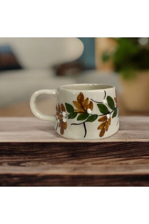 Brown Vineyard Mug - İlbay Çini Takı