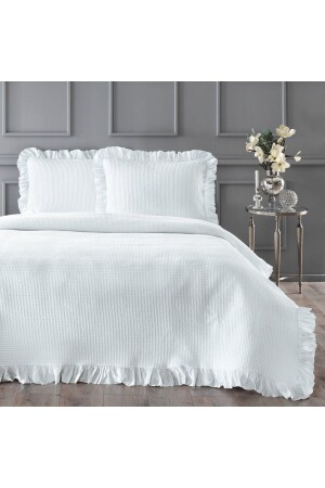 Bsp Single Bedspread Set White - Linens