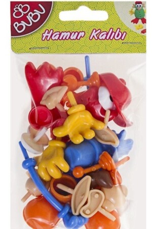 Bu Bu Plastic Play Dough Accessories - 26 Pieces - Bubu