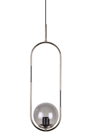 Bubble Lamp Silver Color Coated Smoked Glass Pendant Lamp SSJAA10AA - Fivorno Aydınlatma