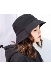 Bucket Model Fisherman Bucket Hat Black Hat HMN-12 - HemenALbence