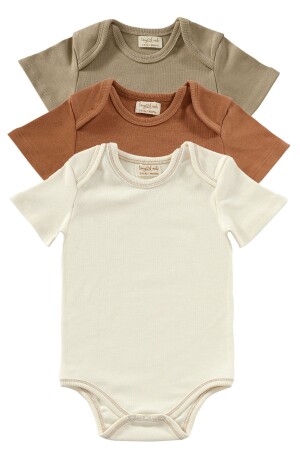 Buddy Bears 3 Months-1-5 Years Baby Organic Cotton Short Sleeve Snap Bodysuit Set - Tinylamb
