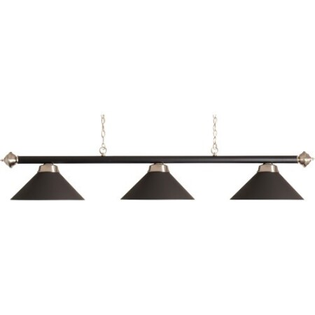 Buffalo 3-bulb pool table lamp, matte black, 150 cm - Buffalo