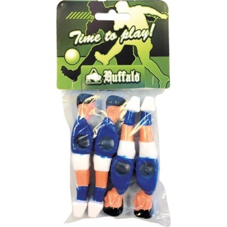 Buffalo marka yedek masa futbolu oyuncusu, mavi/beyaz, 13 mm, 4 adet. - Buffalo