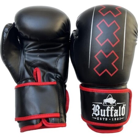 Buffalo Outrage Boxing Gloves Black and Red 12oz - Buffalo