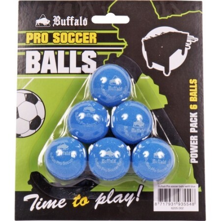Buffalo Pro table football balls, blue, 6 pcs. - Buffalo