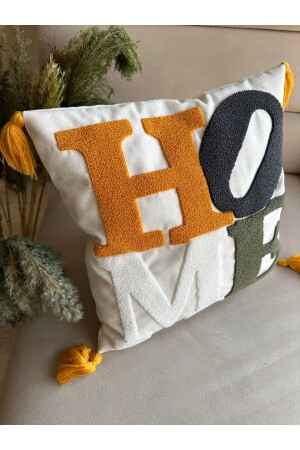 Bugi Home Collection Punch Embroidered Throw Pillow Cover - Reset