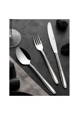Buket Plain 36 Piece Boxed Fork Spoon Knife Set 2019ST0001316 - Nehir