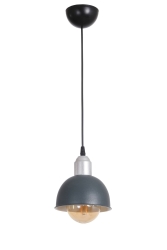 Bükreş Modern Tasarım Cafe Mutfak Hol Salon Antrasit Renk Metal Tekli Avize BK217 - Fer Avize