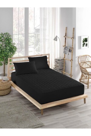 Bunte Matratzenauflage Schwarz-Liquid Proof-Micro Quilted Fitted-Doppel-Einzel-Babymatratzen-Wasser ELYMKRKAPFIT00 - ELY PARKER