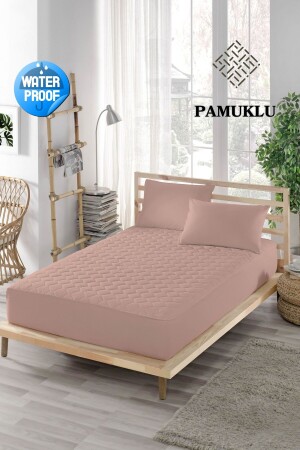 Bunter Matratzenbezug, rosa, flüssigkeitsdichte Baumwolle, gesteppt, Spannbettlaken für Doppelbett, Einzelbett, Babymatratzen ELYMKRKAPFIT00 - ELY PARKER