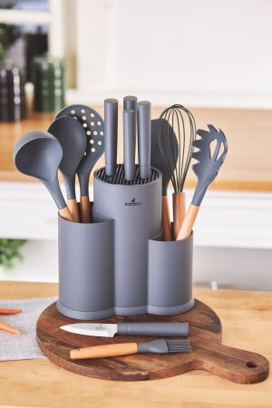 Burby 14 Piece Knife Set Gray TYC7XZWK0N169660504280278 - Karaca