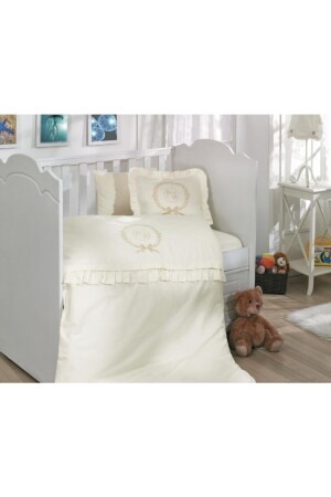 Burç Nakışlı Pamuk Saten Bebek Nevresim Takımı - Koç CHBEBE - Cotton House