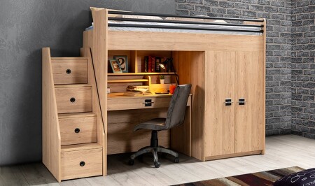 Burçak Compact Bunk Bed - Cadde Yıldız