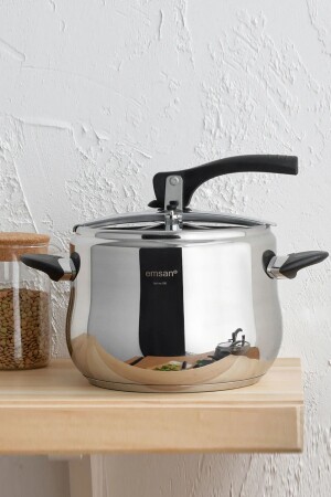 Burcu Stainless Steel Pressure Cooker 4 Lt 153. 05. 01. 8140 - Emsan