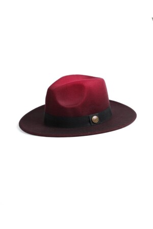Burgundy Gradient Two Color Fedora Hat - Panama Hat KP22S7568 - Kapin