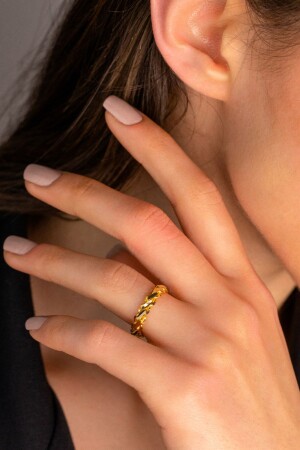 Burma-Ring aus 14 Karat Gold - Yavuz Kuyumculuk