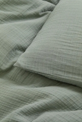 Bürümcük Müslin Bebek Nevresim Takımı 60x120 Cm %100 Pamuk 15 Cm Yatak Yüksekliği ASKMNT60120 - Anne Sesi