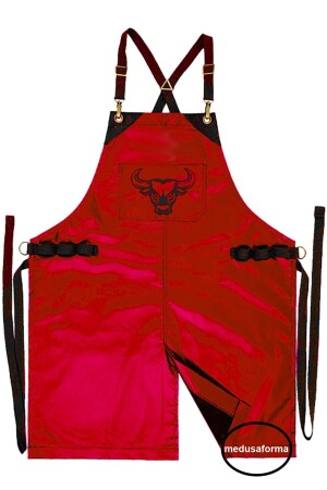 Butcher Apron Bull Figured Embroidered Hanging Apron 3634025697 - medusaforma