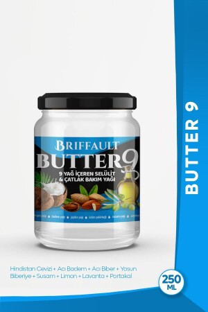 Butter 9 Stretch Mark and Cellulite Care Oil 190 ml - Briffault