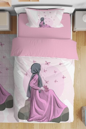 Butterfly Girl Pattern Single Baby Kids Duvet Cover Set - Evpanya