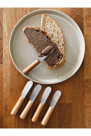 Buttermesser mit Bambusgriff, 6-teiliges Frühstücksmesser - Perotti