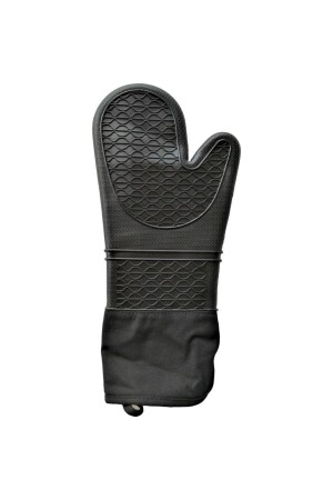 Butterscotch Large Size 40 Cm Silicone Oven Mitt Black Png-1502 - Penguen