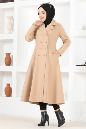Buttoned Cashmere Coat MSL5455 Mink - Msl