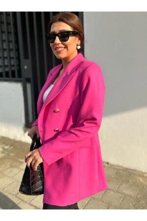 BÜYÜK BEDEN GOLD DÜĞMELİ BLAZER CEKET - Parkderin