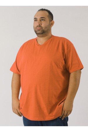 Büyük Beden Unisex T-shirt - Rood