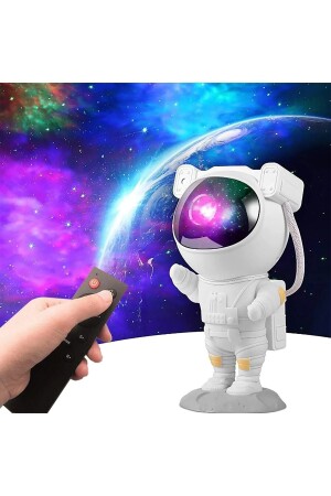 Büyük Boy Astronot Tasarım Galaxy Yıldız Plazma Gökyüzü Gece Lambası Zamanlama Fonksiyon Kumandalı P - Sildne