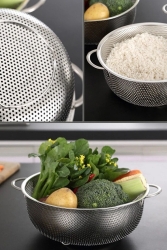 Büyük Boy Metal Süzgeç, Yemek Süzgeci, Makarna Süzgeci, Metal Delikli Süzgeç SEL15247867451 - Selenica