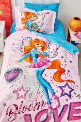 By Karaca Home Bloom Tek Kişilik %100 Pamuk Nevresim Takımı 203.02.01.0002 - Winx