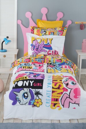 By Karaca Home Summer 100% Cotton Single Duvet Cover Set 203. 04. 01. 0002 - My Little Pony