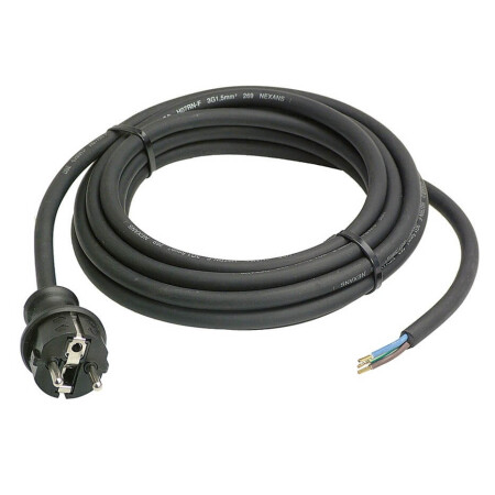 Cable with plug AS-SCHWABE H07RN-F 3G1,5 4,5m - AS-Schwabe