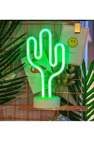Cactus Neon Electric and Battery Operated Decorative Led Night Light (USB Cable + Battery Operated) DODEZXD091ny - DogusDeco