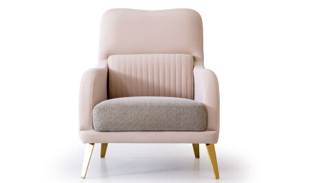 CaddeYıldız Gold Armchair - Cadde Yıldız
