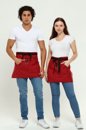 Café, Barista, Friseur, Barkeeper, Florist, Küchenschürzen, schmutzabweisend, Herren, Damen, Rot 7-002 - Monki Haus