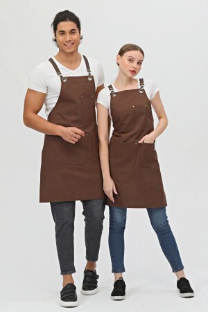 Café-, Barista-, Friseur-, Küchen-, Koch-, Koch-, Maler- und Floristenschürzen, schmutzabweisende Schürze, 3 Taschen - Monki Haus