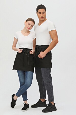 Cafe, Barista, Hairdresser, Bartender, Florist, Kitchen Apron, Stain Resistant, Half Short Apron 3 pockets short - Monki Haus