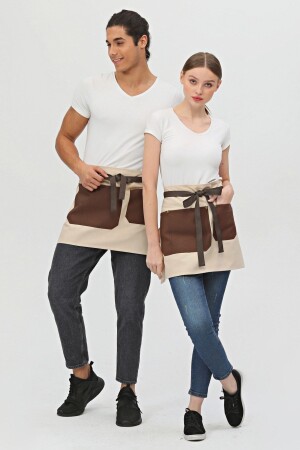 Cafe, Barista, Hairdresser, Bartender, Florist, Kitchen Apron, Stain Resistant, Half Short Apron 3 pockets short - Monki Haus