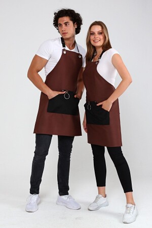 Cafe, Barista, Kuaför, Barmen, Çiçekçi, Mutfak Önlükleri, Leke Tutmaz, Bay, Bayan, Kahve-siyah Cep 5-001 - Monki Haus